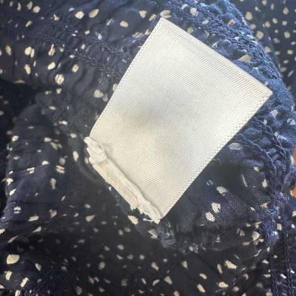 J. Crew Puff Sleeve Top - Navy/White Polka Dots - XS - Picture 5 of 8